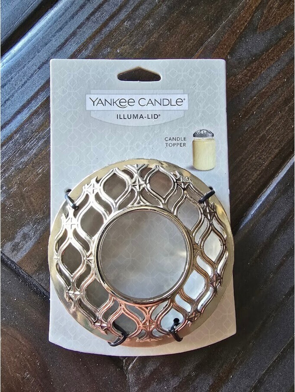 Yankee Candle Illuma-Lid Silver Jar Candle Topper